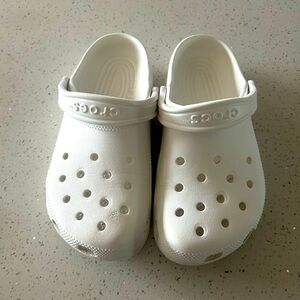 Kids white crocs